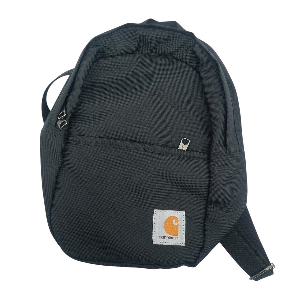 Carhartt Mini Backpack Bag Unisex Small Black Canvas Casual Travel Work Daypack